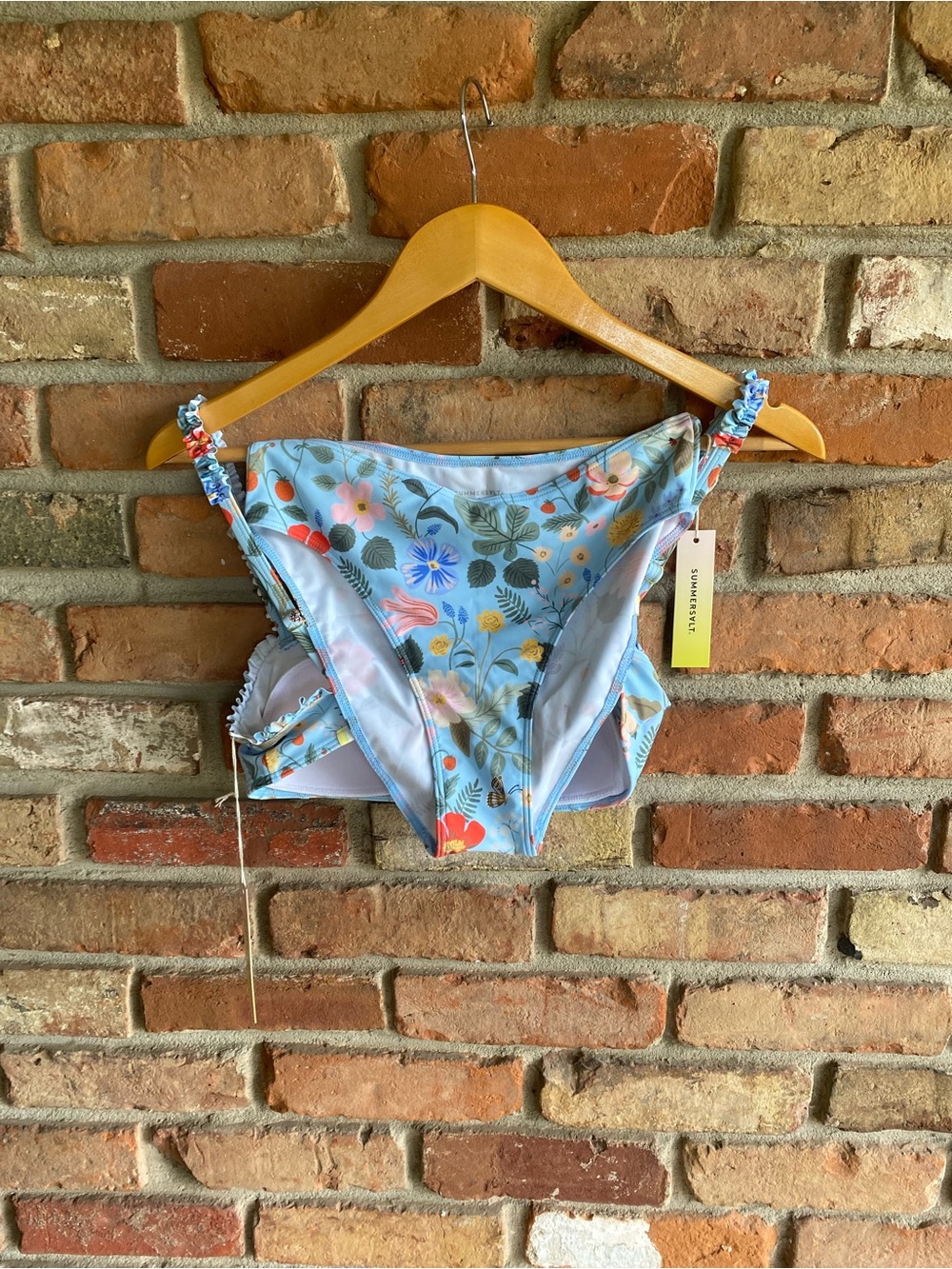 Summersalt x Rifle Paper Co. bikini, Strawberry Fields - Size 2 - BWT - Picture 7 of 9